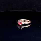Garnet and Diamond Ring